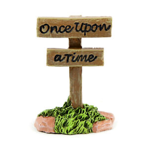 Miniature Fairy Garden "Once Upon a Time" Sign - Buy 3 Save $5