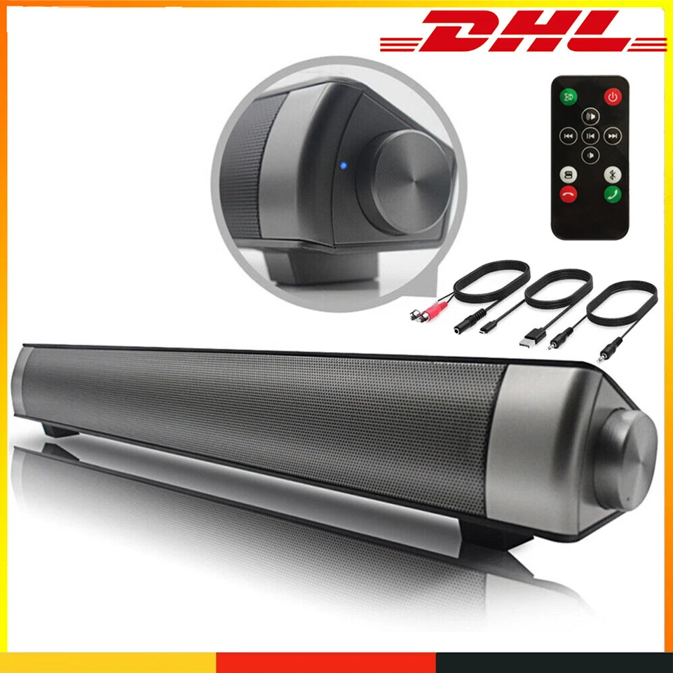 Soundbar für TV Geräte Lautsprecher Heimkino Bluetooth PC Sound Bars AUX USB - Bild 1 von 4
