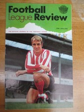 FOOTBALL LEAGUE REVIEW MAGAZINE VOL 4 - 1969/70 Arsenal-Sunderland