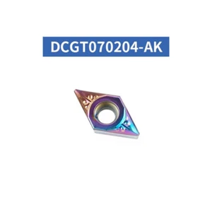 10P DCGT21.51-AK DCGT070204-AK CNC Lathe Carbide Turning Inserts For Aluminium - Foto 1 di 4