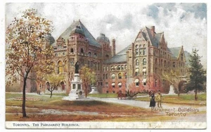 Toronto Ontario  ON Parliament Buildings Unused Tuck's Postcard - Picture 1 of 2