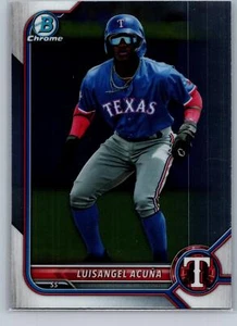 2022 Bowman Luisangel Acuña - Chrome Prospects #BCP-72 Texas Rangers - Picture 1 of 2