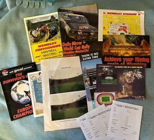 WEMBLEY: COLECCIÓN DE FOLLETOS ANTIGUOS DE WEMBLEY RALLY GALGO FÚTBOL ETC - Imagen 1 de 6