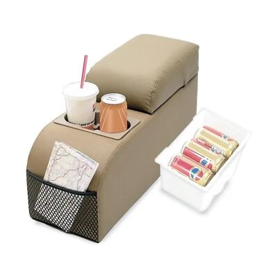 Consola acolchada montada en el piso RAMPAGE PRODUCTS para Jeep CJ/Wrangler YJ | Negra... Foto 1 de 2