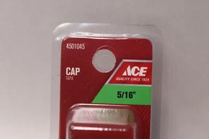 Ace Yellow Brass Cap Compression to Compression 5/16" Dia. x 5/16" Dia. 4501045 - Picture 1 of 3