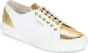 Superga Cotleanimal Women's Shoes S00A1P0 2750 WHITE Gold RRP £89.99 - Picture 1 of 6