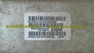 P56041640AB centralina motore ecu per JEEP CHEROKEE 2.5 TD XJ SPORT 3P 22818 - Immagine 1 di 4