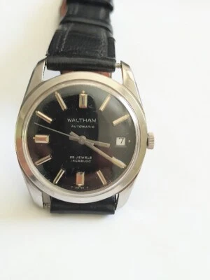 Waltham black dial  vintage classic automatic watch # 70 - Image 1 of 4