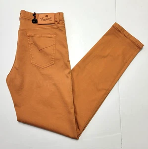 New MARCO PESCAROLO Cotton SILK Blend Pants Men 38x35 EU 54 Orange Neranom $525 - Picture 1 of 9