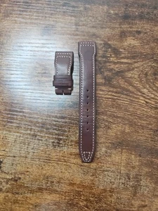 IWC 22/18mm Big Pilot Brown Leather Watch Strap OEM IWA53023 #1 - Picture 1 of 10