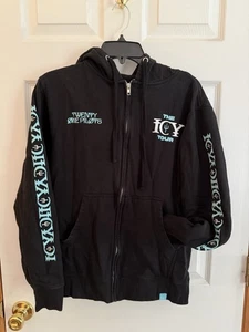 Twenty One Pilots Scaled and Icy The Icy Tour Men’s Small Black Zip Up Hoodie - Picture 1 of 7
