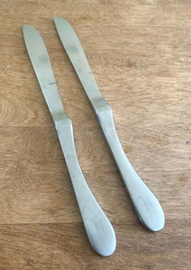 2 Modern Solid Knife Knives Knork Original Matte Stainless China Thick Handle - Picture 1 of 3