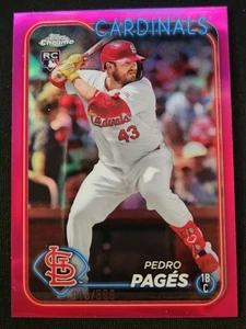 2024 Topps Chrome Update Series - Pedro Pages #USC29 Magenta Refractor /399 (RC) - Picture 1 of 2