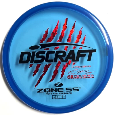 Discraft Zone SS 6x Garra Paul McBeth - 175g Escala Edición Limitada Nuevo Foto 1 de 4