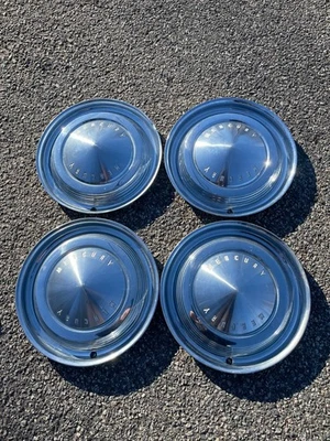 Factory 1962 1963 Mercury Comet Meteor 14 inch hubcaps wheel covers set Foto 1 de 4