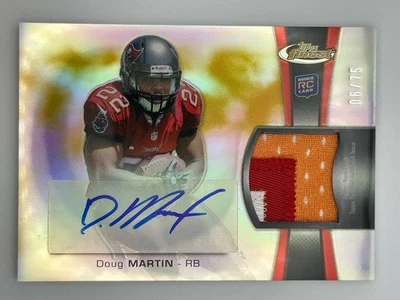 2012 TOPPS FINEST DOUG MARTIN #RAP-DM GOLD REFRACTOR 6/75 RPA 3-COLOR BUCCANEERS - Image 1 of 2