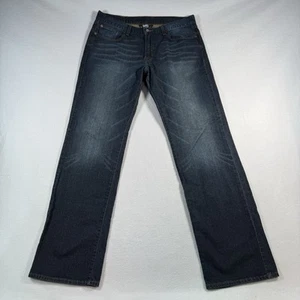 Lucky Brand Jeans Mens 34 Vintage Straight Mid Rise Dark Wash - Picture 1 of 13