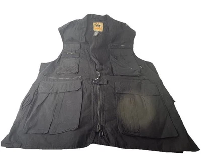 Humvee Vest Mens XLarge Black Campco Adventure Gear Hunting Fishing Photography - Image 1 of 4