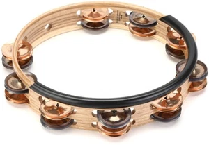 Black Swamp Percussion TSPD-CHBRZ Session Plus Double-row Tambourine - 10-inch - Picture 1 of 5
