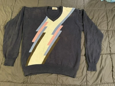 Винтажный пуловер для гольфа свитер многоцветный Titleist от Corbin XL 1990-е - Изображение 1 из 3