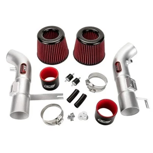 DC Sports Silver Short Ram Air Intake Kit For 2008-2013 Infiniti G37 VQ35 - Picture 1 of 7