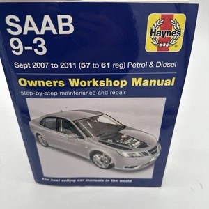 SAAB 9-3 Owners Workshop Manual Diesel Petrol 2007~2011 Haynes 5569 - Afbeelding 1 van 4