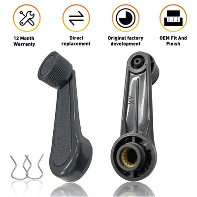 Manija de puerta manivela ventana conductor izquierdo derecho Toyota 4Runner Fit 1984-2002 2 piezas Foto 1 de 4