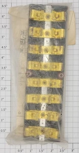 ACME 416-1 8-Position Large Fahnestock Messing Draht Terminal Panel - Bild 1 von 2