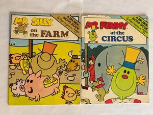 Vintage 2 books of Mr. Men Word Books - Imagen 1 de 6