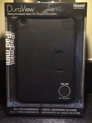 iSound IPad Mini 1 2 or 3 Polycarbonate Shock Absorb Silicone Case/Cover BLACK - Image 1 of 4