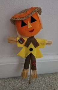 Selección de espantapájaros de Halloween vintage hecha en Japón fieltro de otoño - Imagen 1 de 10