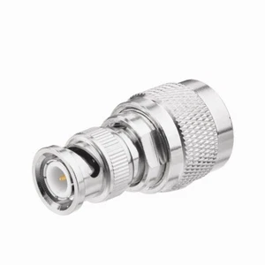 BNC Plug to UHF PL259 Male Plug straight RF Coax Adapter Connector amateur radio - Picture 1 of 4