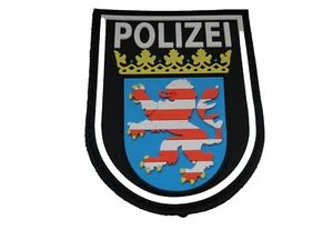 Parche Policía PVC 3D Policía Hesse aprox 7,5 x9 cm con velcro - Imagen 1 de 1
