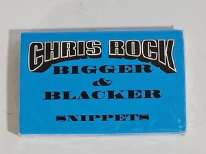 CHRIS ROCK Bigger & Blacker Snippets Cassette Tape 1999 Comedy PROMO Sealed NM - Picture 1 of 5