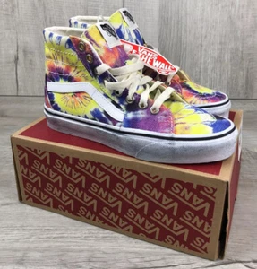 Vans Sk8-Hi Tapered Washed ie Dye Multicolor Canvas Sneaker Women's Size 6.5 - Picture 1 of 12