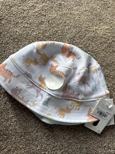 Next Baby Boys Reversible Sun Hat 6-12 Months Noah’s Ark Animal Print - Picture 1 of 5