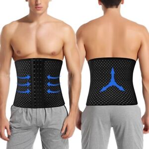 Men Waist Trainer Tummy Control Shapewear Girdle Body Shaper Slim Sweat Belt Gym