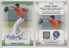 2017 Leaf Perfect Game National Showcase Green /10 Michael Bacica #BA-MB2 Auto