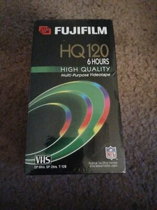 FUJI VHS T-120 HQ120 Tape 6 hours VCR Recording NEW SEALED FUJIFILM 3 Pack!! - Picture 1 of 3