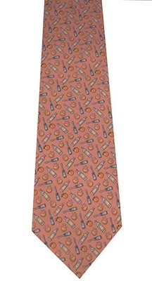 Vineyard Vines Destornillador Para Hombre Corbata de Seda Melocotón $85.00 Caja de Regalo Incluida Foto 1 de 3