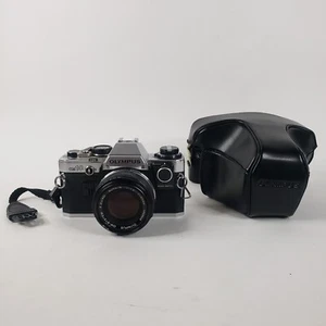 Olympus OM-10 Camera 35mm Film 50mm f18 Lens Tested With Case Vintage - Picture 1 of 15