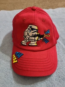 Disney Parks Red Embroidered Star Wars Storm Trooper Pew Pew Hat Cap YOUTH - Picture 1 of 8