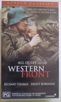 All Quiet On The Western Front VHS Richard Thomas Ernest Borgnine 1979 PAL Video - image 1 of 4