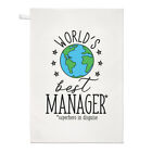 World's Best Manager Tea Towel Dish Cloth - Funny Gift Present