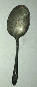 Vintage großer Servierlöffel Tudor Silber Teller Oneida Community QUEEN BESS II - Bild 1 von 7