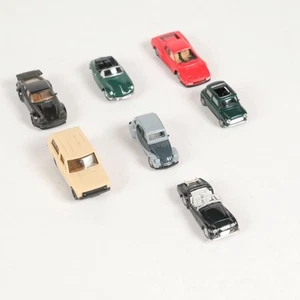 Mixed Lot of 7 Herapa HO 1/87 Scale European Automobiles 1950s-1980s Models - Imagen 1 de 7