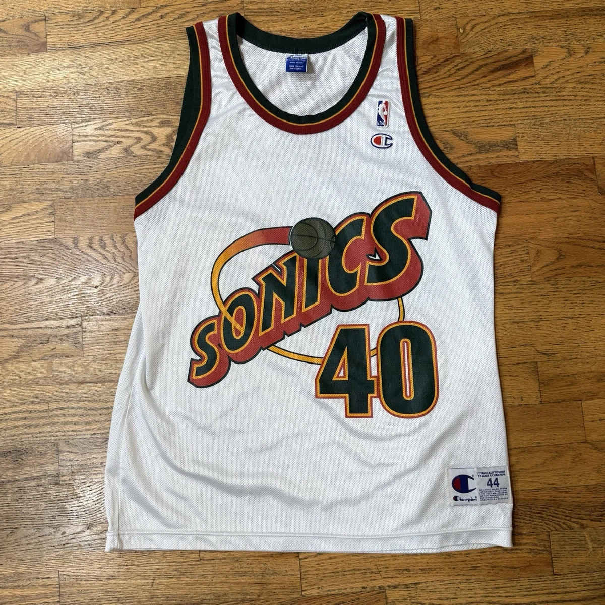 SONICS KEMP 40 ジャージ Champion　アメリカ製　古着 Vintage Shawn Kemp #40 Champion Seattle Super Sonics NBA