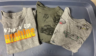 Lote de 3 Camisetas Chaser Brand Niños Suaves Talla 4 Sunshine Trucks Coches Foto 1 de 4