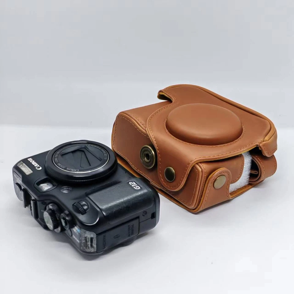 Funda de cuero para cámara Canon G10 G11 G12 bolsa correa de agarre Foto 1 de 1