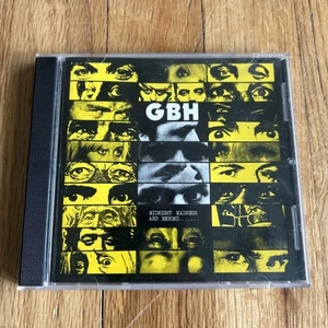 CD GBH Midnight Madness And Beyond 1986 Rough Justice Made In England UK Punk - Imagen 1 de 4